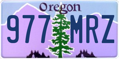 OR license plate 977MRZ