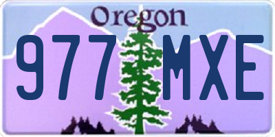 OR license plate 977MXE