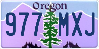 OR license plate 977MXJ