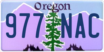 OR license plate 977NAC