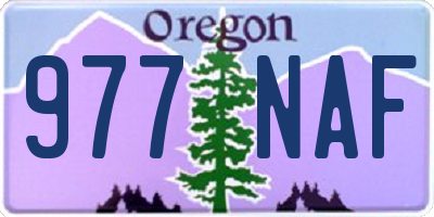 OR license plate 977NAF