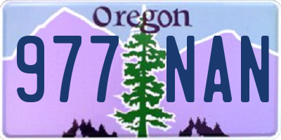 OR license plate 977NAN