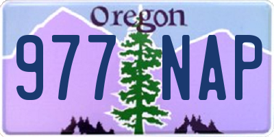 OR license plate 977NAP