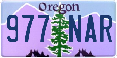 OR license plate 977NAR