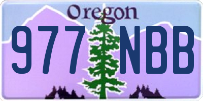 OR license plate 977NBB
