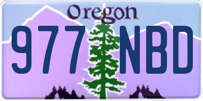 OR license plate 977NBD