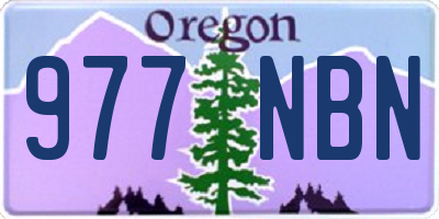 OR license plate 977NBN