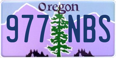 OR license plate 977NBS