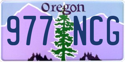OR license plate 977NCG