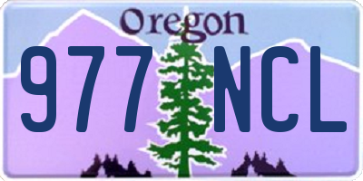 OR license plate 977NCL