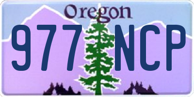 OR license plate 977NCP