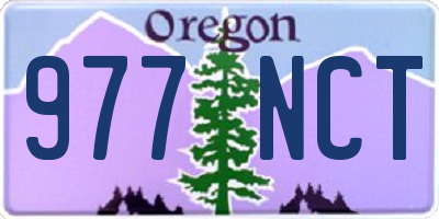 OR license plate 977NCT