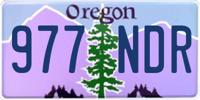 OR license plate 977NDR
