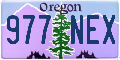 OR license plate 977NEX