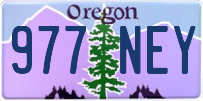 OR license plate 977NEY