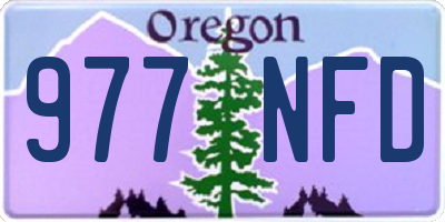 OR license plate 977NFD