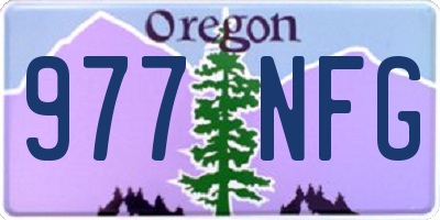 OR license plate 977NFG