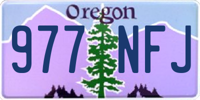 OR license plate 977NFJ