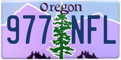 OR license plate 977NFL