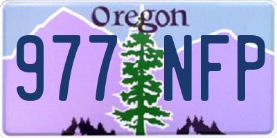 OR license plate 977NFP