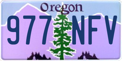 OR license plate 977NFV