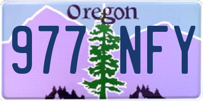 OR license plate 977NFY