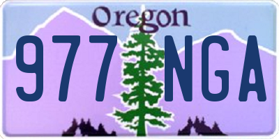 OR license plate 977NGA