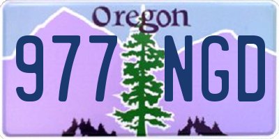 OR license plate 977NGD