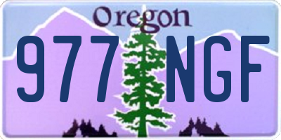OR license plate 977NGF