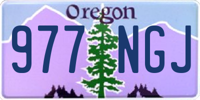 OR license plate 977NGJ