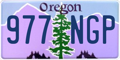 OR license plate 977NGP