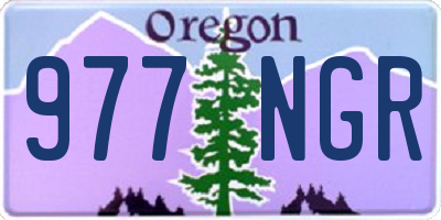 OR license plate 977NGR
