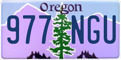 OR license plate 977NGU