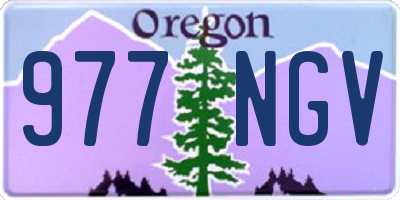 OR license plate 977NGV