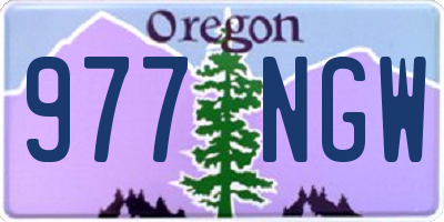 OR license plate 977NGW