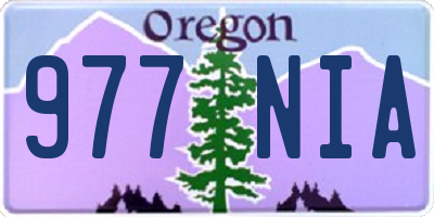 OR license plate 977NIA