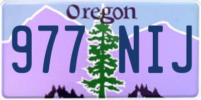 OR license plate 977NIJ