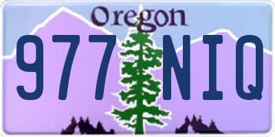 OR license plate 977NIQ