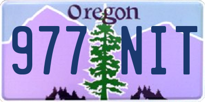 OR license plate 977NIT