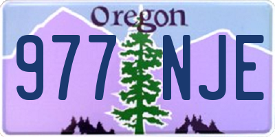 OR license plate 977NJE