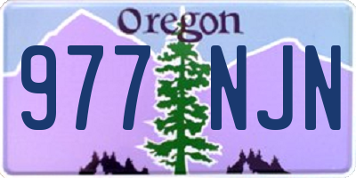 OR license plate 977NJN