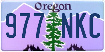 OR license plate 977NKC