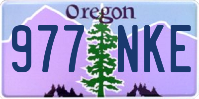 OR license plate 977NKE