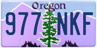 OR license plate 977NKF