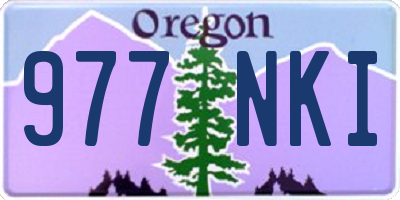OR license plate 977NKI