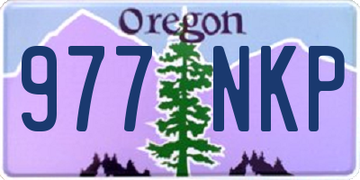 OR license plate 977NKP