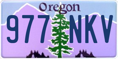 OR license plate 977NKV
