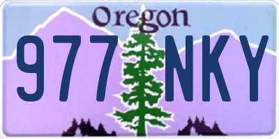 OR license plate 977NKY