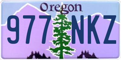 OR license plate 977NKZ