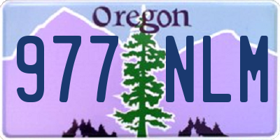 OR license plate 977NLM